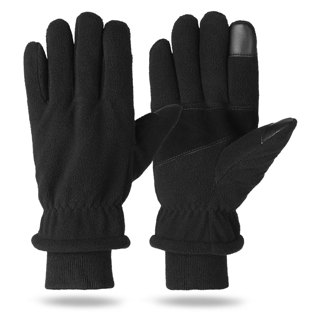 S/M/L/XL перчатки для сенсорного экрана, мотоциклетные теплые перчатки, флисовые Нескользящие зимние Термические перчатки для спорта, велоспорта, рыбалки