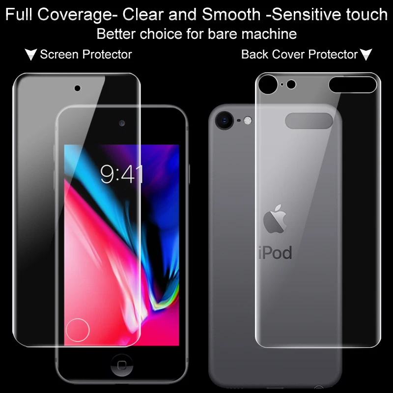 2PCS Screen and Back 2 шт. полное покрытие для Apple Ipod Touch 6 Touch 7 Защита экрана Защита задней крышки Imak прозрачная Гидрогелевая пленка - Цвет: 2PCS Screen and Back