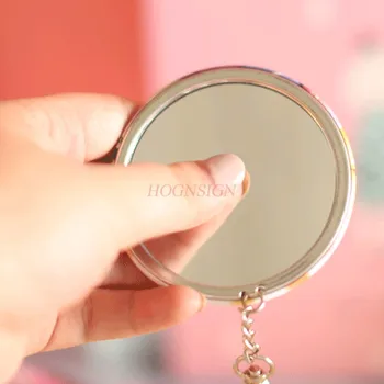 

makeup mirror small mirror Cute portable makeup mirror mini portable mirror beauty round cartoon small