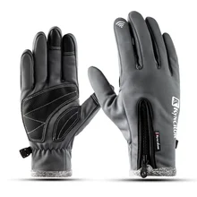 Men Women Thermal Ski Gloves Winter Skiing Fleece Waterproof Snowboard Gloves Touch Screen Snow Motorcycle Warm Mittens