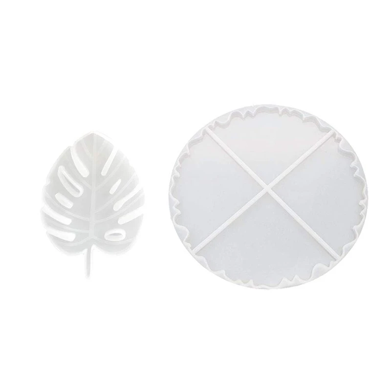 

Silicone Resin Molds, 2PCS Irregular Leaf Coaster Molds, Epoxy Resin Mold for DIY Agate Coasters, Jewelry Holders, Cup Bowl Mats