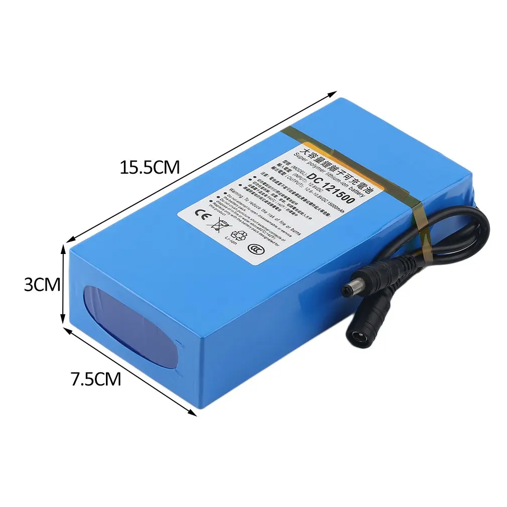 DC12V супер емкость 15000MAH мощный литий-ионный аккумулятор резервный литий-ионный аккумулятор для камеры видеонаблюдения беспроводной передатчик
