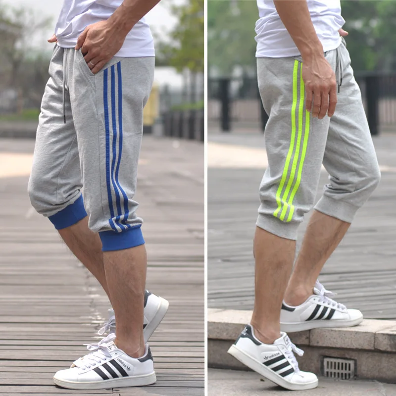 [Cross Border] AliExpress New Style Fashion Closing Capri Pants Sports Trend Men's Trousers