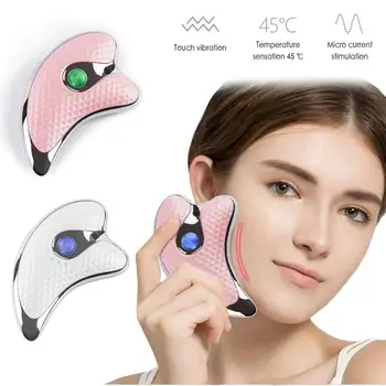 

V-Face Skin Instrument Scrap Plate Facial Lymphatic Drainage Scraping Instrument Micro Electric Scraping Plate Maquillaje