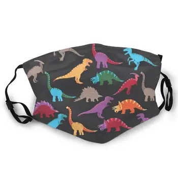 

Cartoon Dinosaur Double-sided printed dustproof and windproof mask, can be cleaned and reused, suitable for outdoor sports