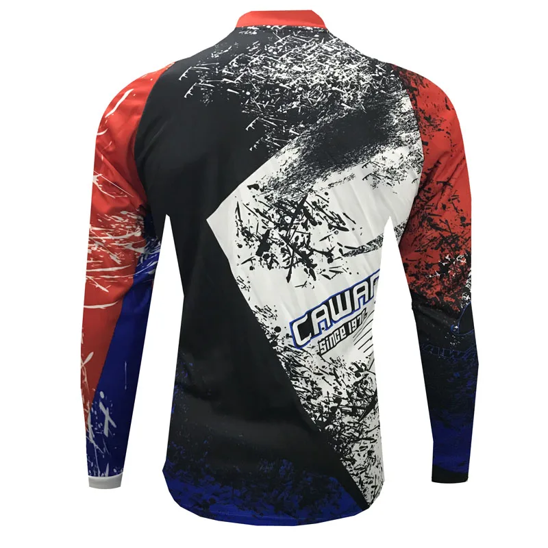CWF гоночная футболка для езды на велосипеде быстросохнущая MTB DH футболка для горного велосипеда быстросохнущие топы для мотокросса