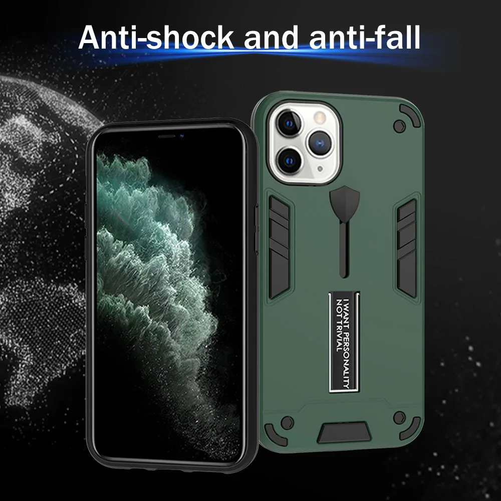 Thor Невидимый чехол подставка для iPhone SE 11 Pro Max мобильный телефон защитный XS XR X 8 7 Plus телефона|Сумки телефона| |