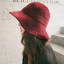 Новинка, 1 шт., корейский конфетных оттенков, Рыбацкая шапка для женщин, портативная шапка, весна-осень, модная уличная шляпа от солнца