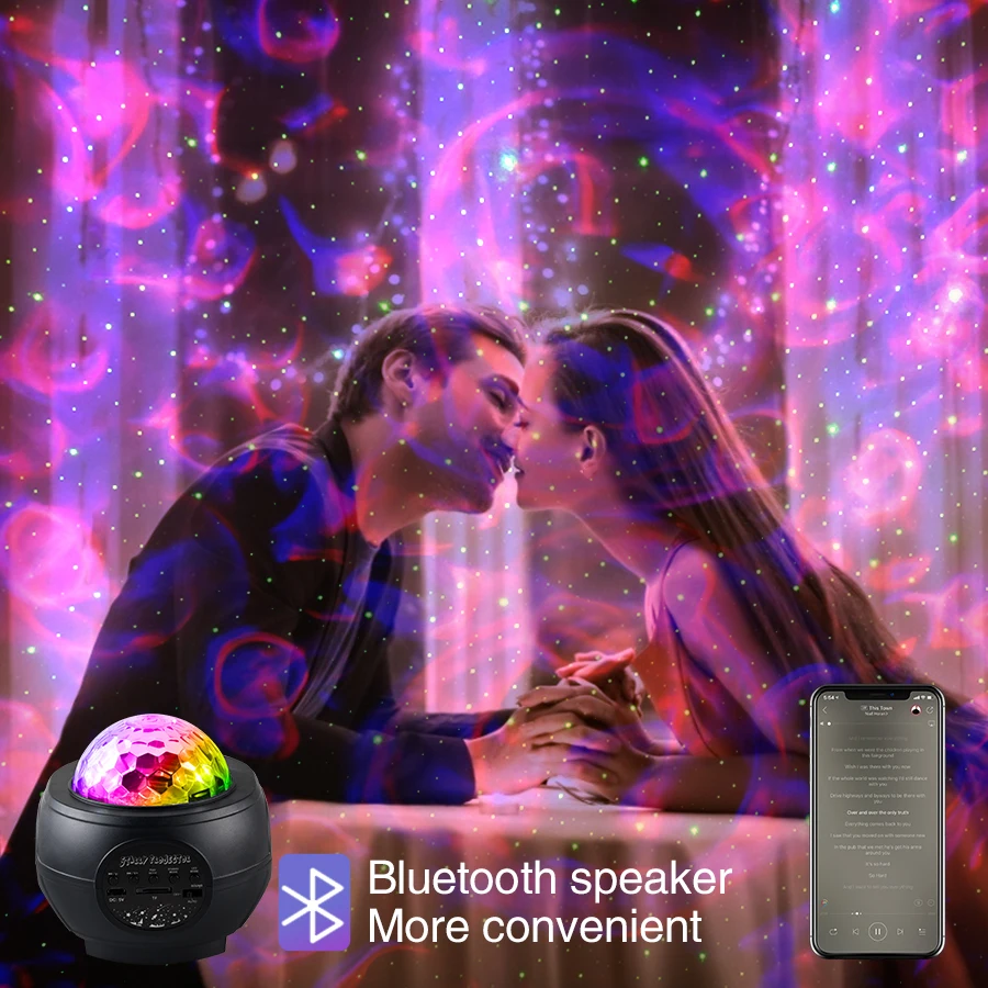 

Star Laser Projector Light Bluetooth Disco Lamp Professional Stage Effects for Christmas Party Entertainment RGB DJ Music Lamps
