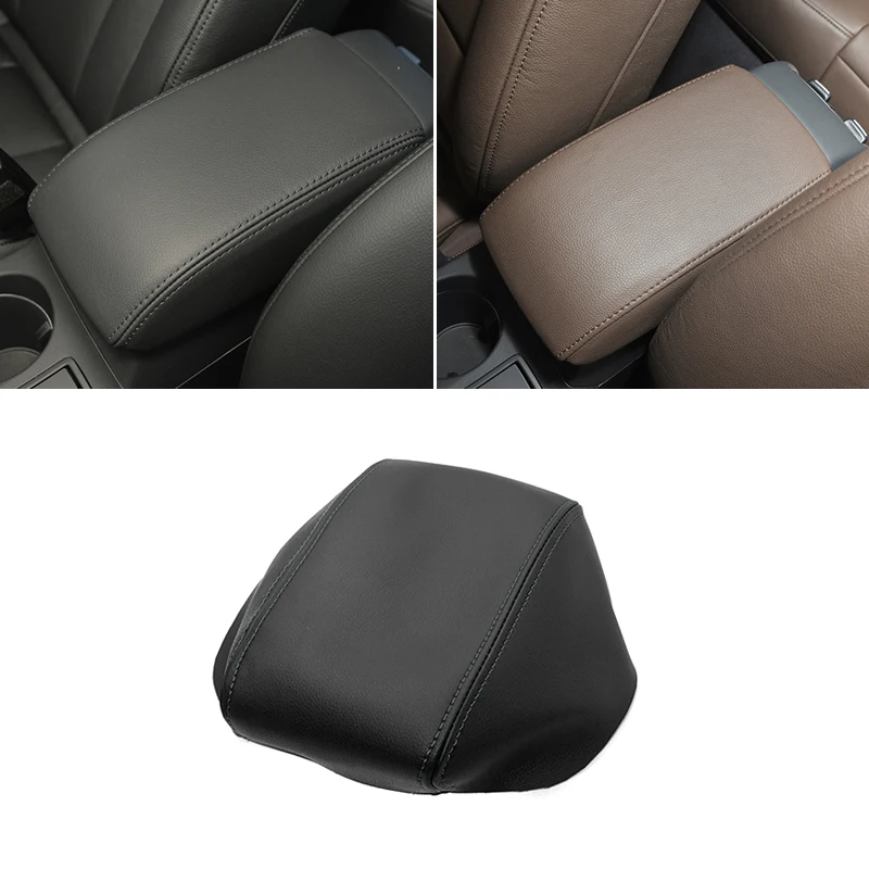 Armrest Leather Cover For Audi Q3 2013 2014 2015 2016 2017 2018 Car Interior Center Control Armrest Box Cover Sticker Trim