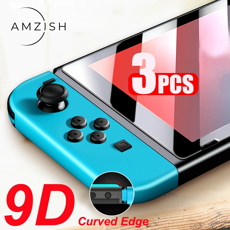 Amzish 3PC 9H HD vetro temperato protettivo per Nintendo Switch NS pellicola salvaschermo per Nintendo Switch Lite pellicola protettiva