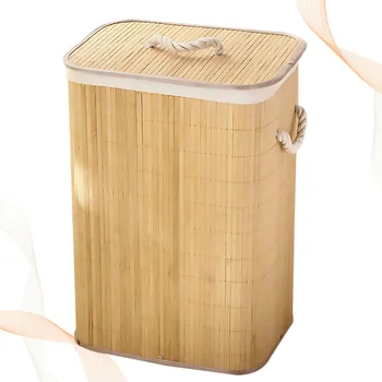 

1pc Basket Household Foldable Creative Bamboo Organizer Laundry Holder