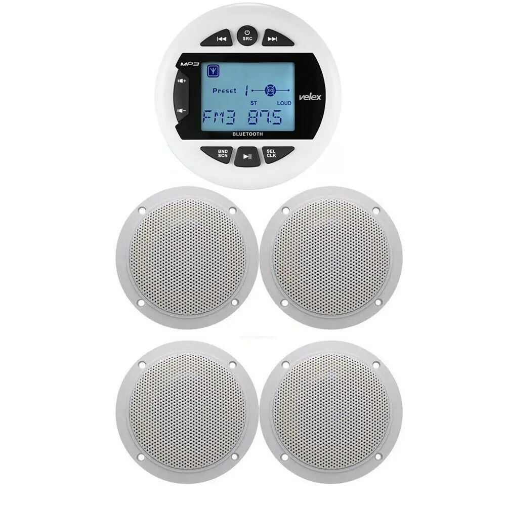 marine bluetooth radio and speakers