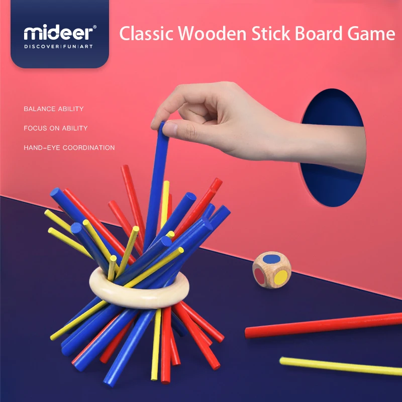 

MiDeer Children Board Game Pig Build Sticks Parent-Child Interactive Puzzle Children's Education Toys Kids Funny Toy Gifts