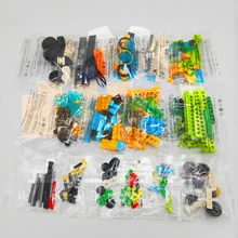276 Vigas Pçs/set MOC Blocos de Construção de Tijolos de Alta-Tecnologia Kit de Peças de Engrenagens Do Eixo e Conectores para 45300 WeDo 2.0 Core Set DIY Brinquedos