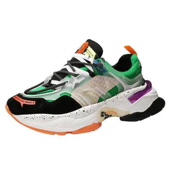 

Cowcom 2019 Autumn New Men's Platform Dad Shoes Network Red Casual Tide Shoes Student Sports Running Shoes Factory Direct CJP