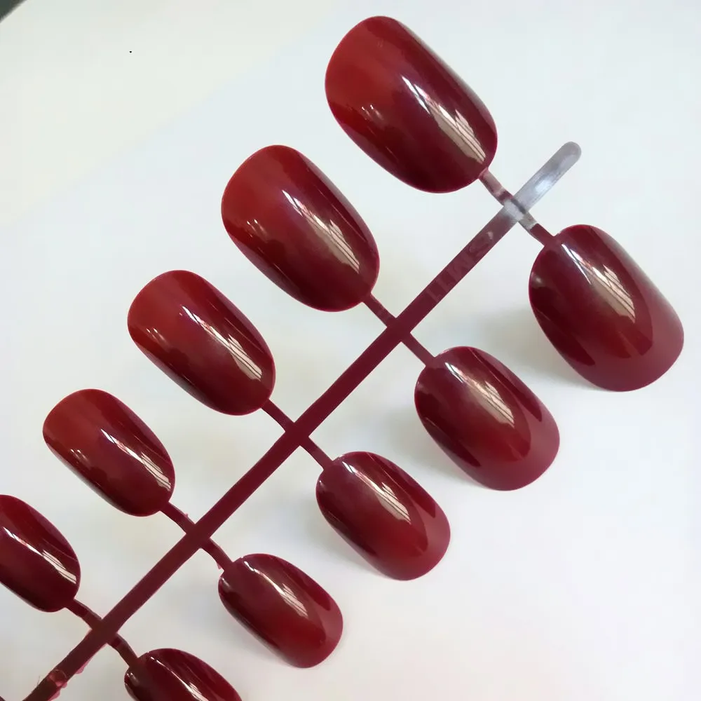Искусственный овальные искусственные ногти прозрачный Пластик мягкие розовые искуственные ногти конфеты короткие Типсы для ногтей 24 шт./компл. P01Q - Цвет: P83-1