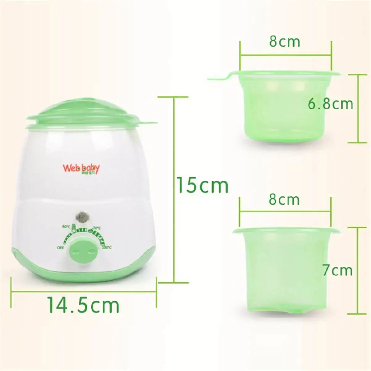 

Hot 100W Electric Baby Bottle Warm Milk Warmer Heating Up Food Sterilizing Bottle Feeding Heat Thermostat Milk Insulation Warmer