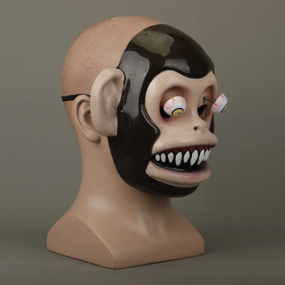 Animal Masks Animal Themed Costumes Monkey Orangutan Mask Cosplay Prop Halloween Accessories Men Women Face Mask Full Head (12)