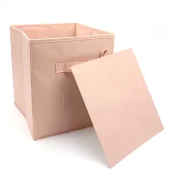 

Storage Boxes with Lids No Smell Polyester Fabric Clear Storage Baskets Containers Bins With Double Cover Organizer