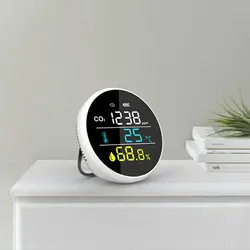 Compteur numérique de température et humidité 3 en 1, capteur de CO2, testeur de qualité de l'air, moniteur de dioxyde de carbone 