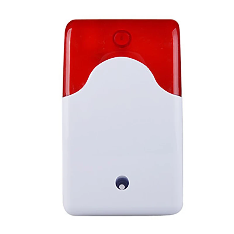 Indoor Mini Wired Siren DC 12V Strobe Flash Light Buzzer Alarm SE-103 with 12V1A power adapter