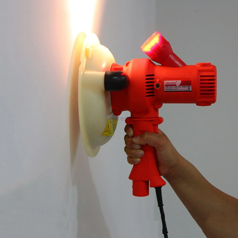 Гипсокартон шлифовальная машина для стен шлифовальный портативный светодиодный светильник 1500-2300r/мин Шпаклевка для стен полировщик машины Электроинструменты
