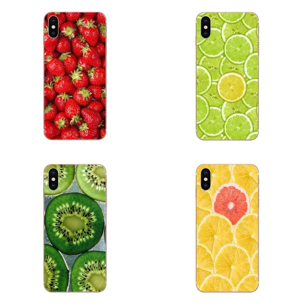 Lovely Strawberry Litchi Cherry Kiwi Fruit For Samsung Galaxy S20 S10 S9 S8 Plus A50 A70 A40 A30 A20 A10 A50S A70S A10S | Мобильные