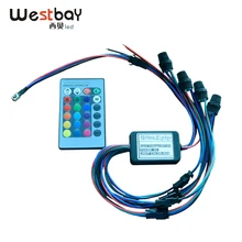 Westbay 2 Вт RGB светодиодный светильник из оптического волокна, регулируемый светильник, светильник из оптического волокна, двигатель для украшения автомобиля, Рождество