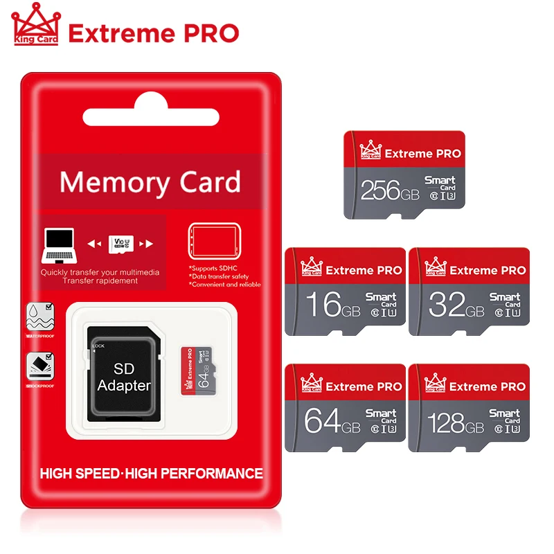 Оригинальная карта памяти 256 ГБ 128 Гб 64 U3 32 16 8 micro sd класс 10 | Компьютеры и офис