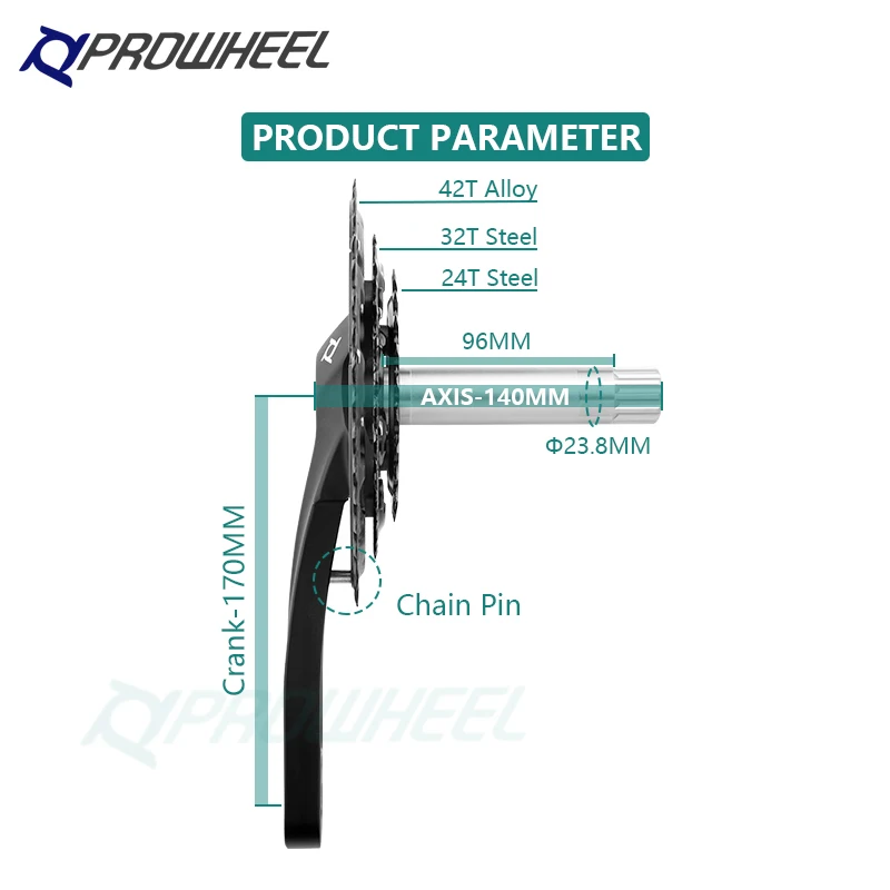 限定スプロケット付き！】ProfileRacing 3PCクランク170mm 限定