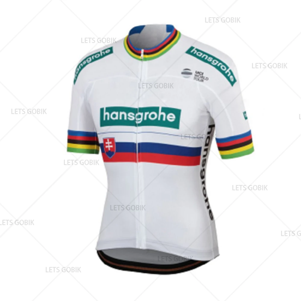 jersey only Tour De Italy Hansgrohe велосипедная футболка с коротким рукавом, велосипедная рубашка, одежда для велосипеда, одежда Ropa Ciclismo, летняя одежда - Цвет: jersey only