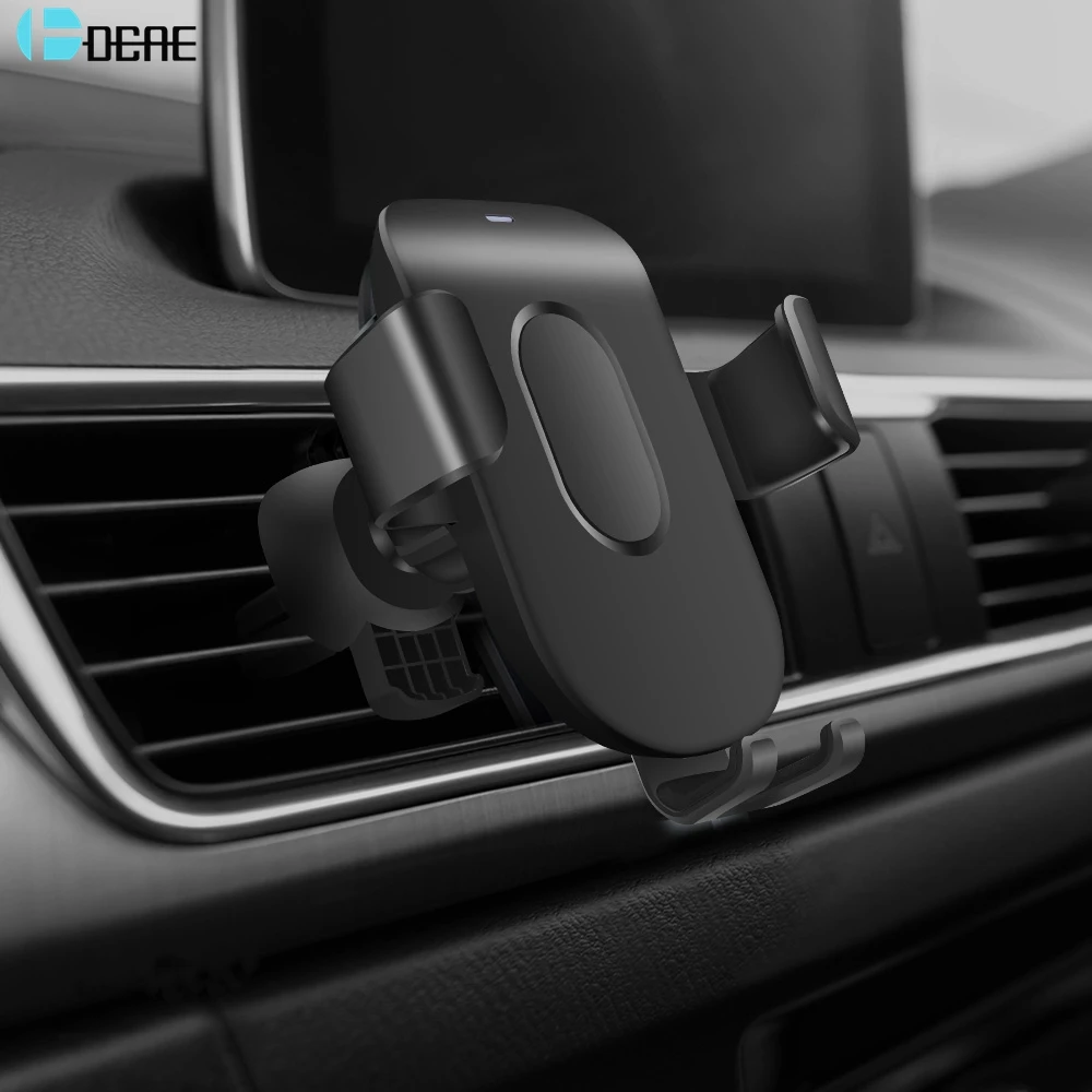 

DCAE Gravity Clamping QI Wireless Car Charger Mount 10W Fast Charging Phone Holder For iPhone 8 X XR XS 11 Pro Samsung S10 S9 S8