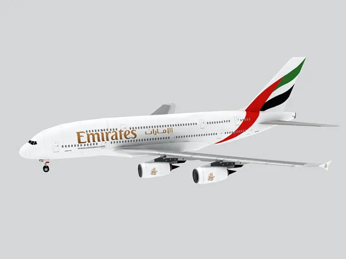 Австралия ОАЭ Сингапур Airbus A380 пассажирский самолет Бумажная модель Airbus A380 заказчик