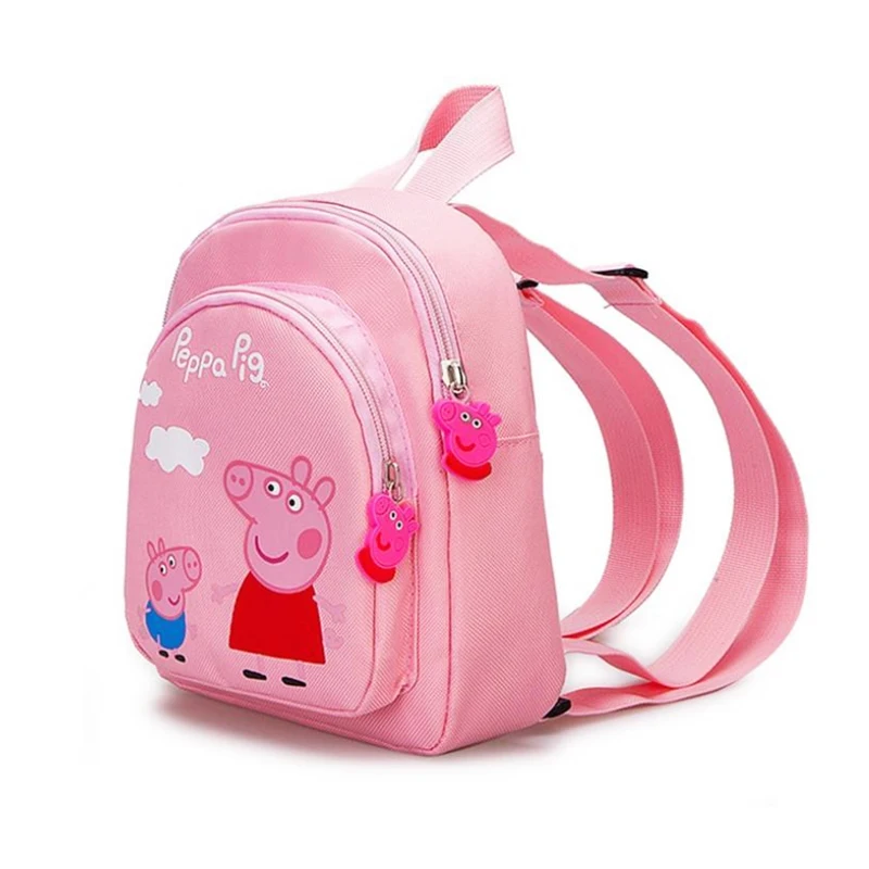 Mochila con estampado de dibujos animados de Peppa Pig para niños, mochila escolar con estampado de figuras de dibujos animados de George y Daisy, regalo de cumpleaños