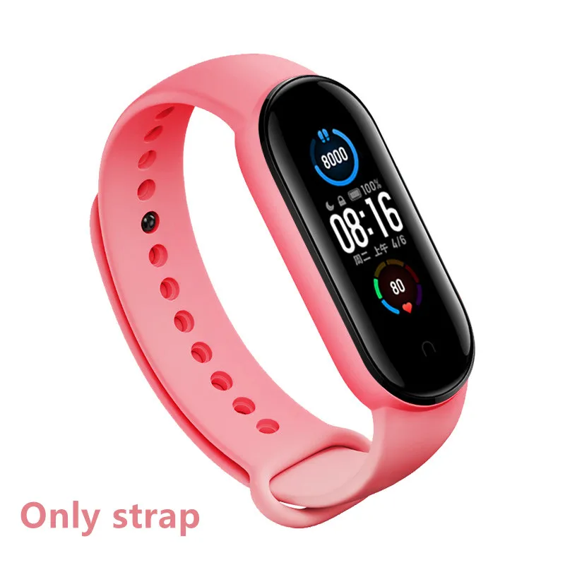 Мягкий силиконовый браслет для xiaomi mi band 5 аксессуары умных часов ремешок из ТПУ xiao