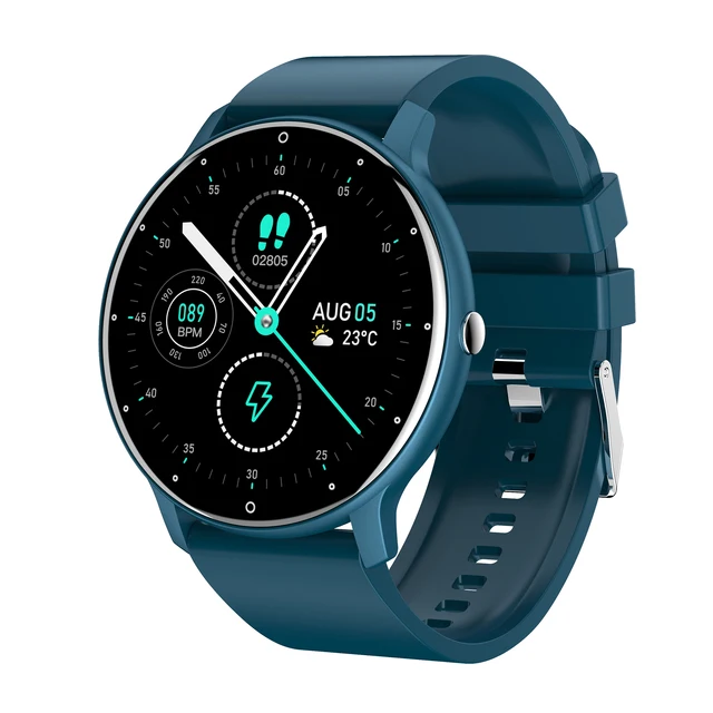 Men Women Smart Watch Full Touch Screen Watches Sport Fitness Tracker IP67 Waterproof Bluetooth Weather Forecast Smartwatch 2021 