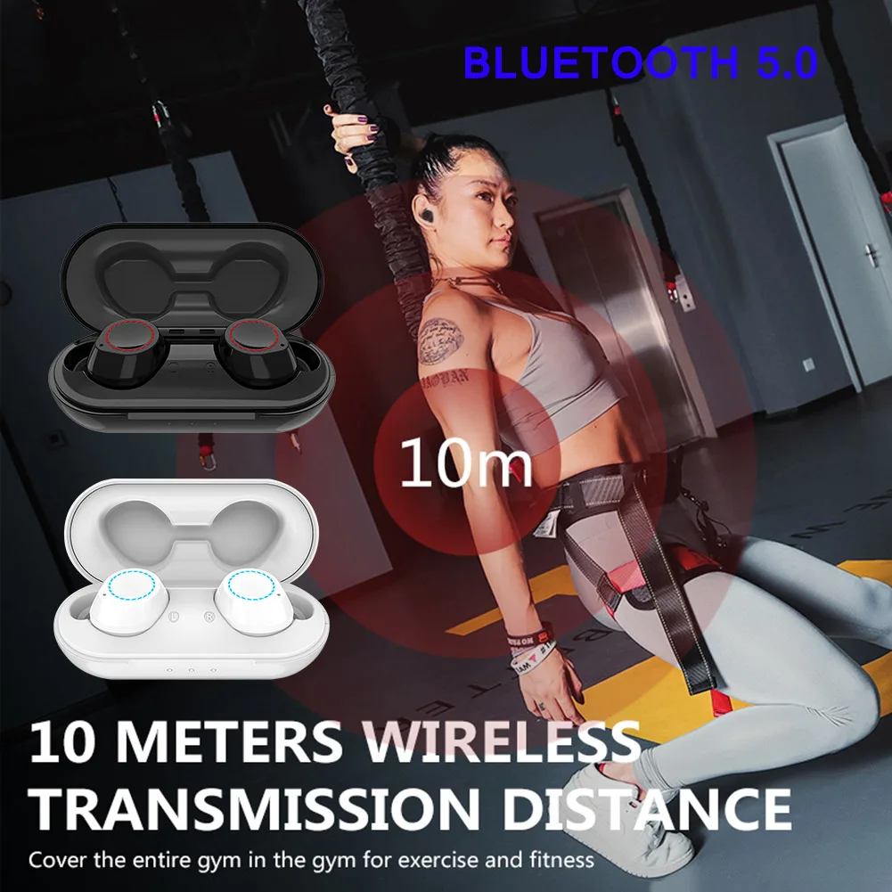 CLAITE, bluetooth наушники, bluetooth 5,0, водонепроницаемые наушники, спортивные, TWS, беспроводные, авто сопряжение, стерео, Earbus для Xiaomi