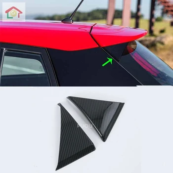 

Car Accessories Exterior ABS Chrome Rear Window Side Triangle Corner Cover Trim For Toyota Vios/Yaris Hatchback 2019 Car-styling