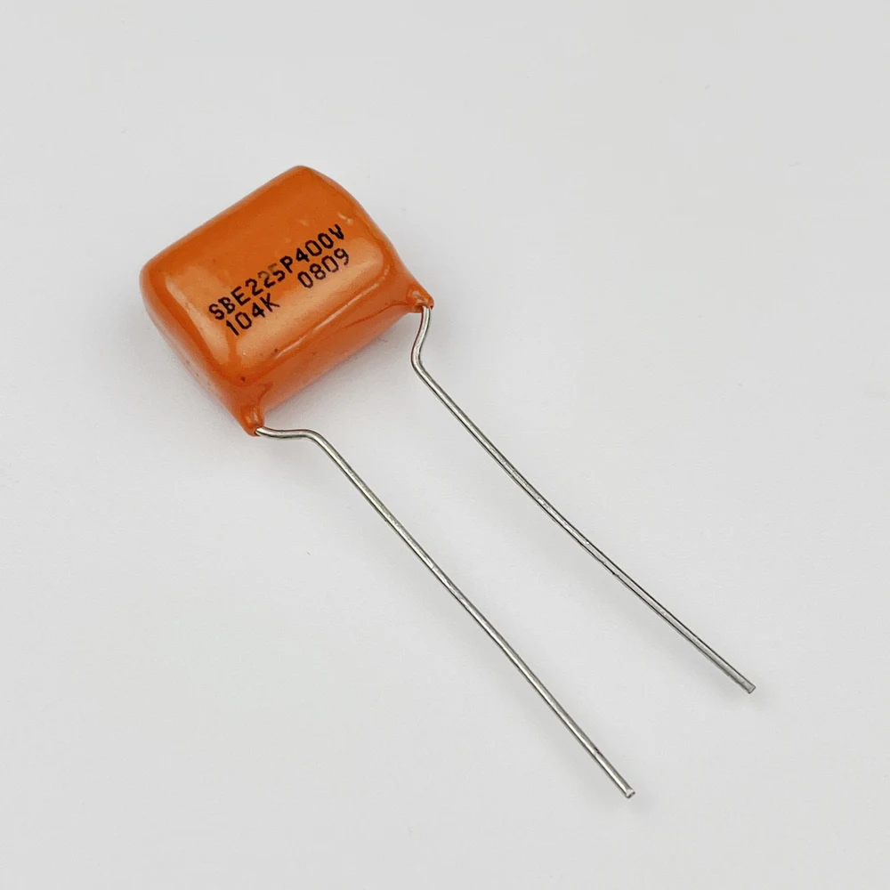 

SBE Orange Tone Capacitor CDE225P 104K 0.1UF 400V Electric Guitar Bass Cap MADE IN USA