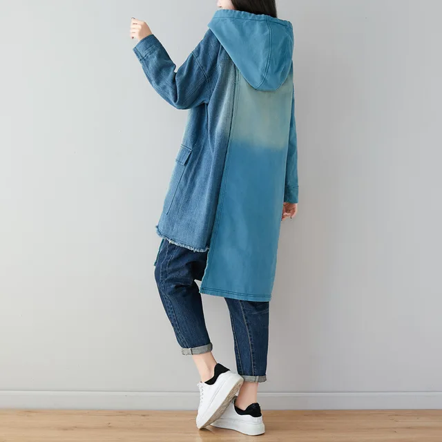 Baggy Patchwork Hooded Sweatshirt 4