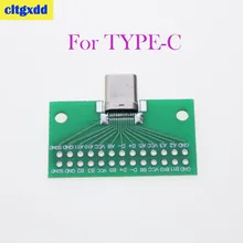 

cltgxdd 1Pcs Conector USB 3,1 tipo C macho a hembra, adaptador de placa tipo PCI de prueba para transferencia de Cable de línea