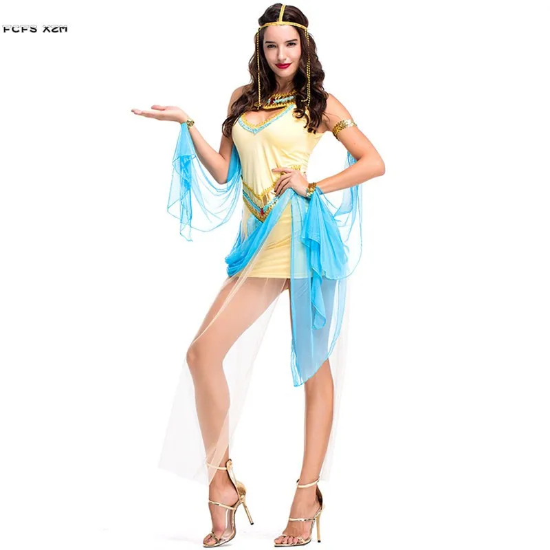 Женский костюм для косплея царица Клеопатра Египетский карнавал Пурим парад
