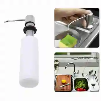 

300ml Kitchen Bathroom Sink Soap Lotion Dispenser Soap Dispenser Bottle Improvement Tool Bathroom ABS Lotion Dispenser Home