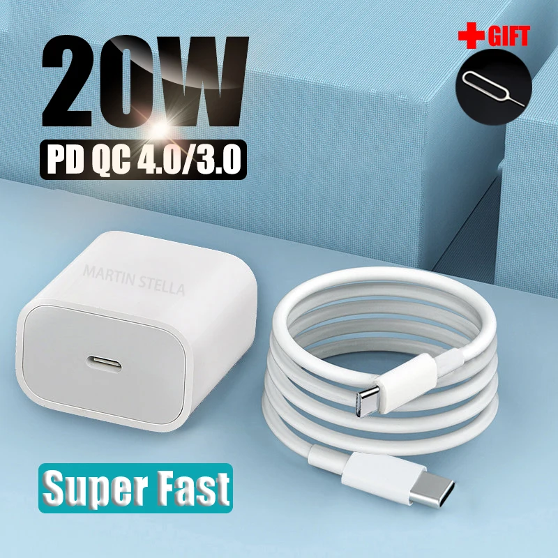 20w 18w Pd Usb C Charger For Iphone 13 12 Pro Max 11 Xs Xr Mini Fast Type Qc 3.0 Quick Charging Cable Phone | Мобильные телефоны и
