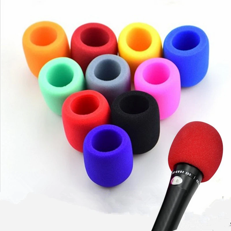 1pc Thick Foam Microphone Cover Microphone Windscreen Sponge Cover