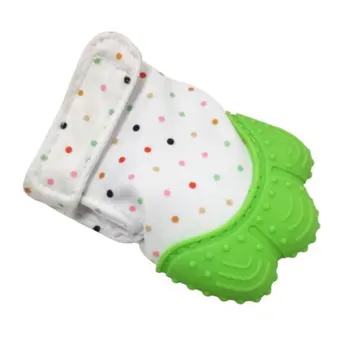 

1 Pcs Food Grade Silicone Baby Teether Toys Teething Mitten Molar Gloves Sounding Net Cloth Baby Gloves Baby Mitt