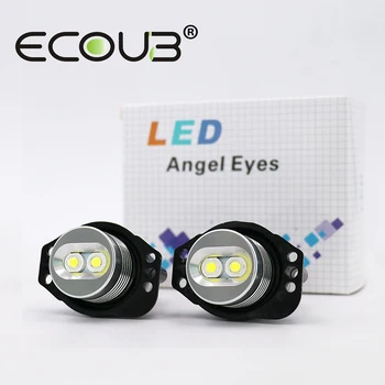 

2x E90 E91 LED Angel Eyes Halo Ring Bulb For BMW 3 Series E90 Sedan/Saloon or E91 Touring 09.2005-09.2008 Marker Xenon White