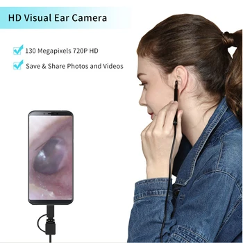 

Multifunctional USB Ear Cleaning Tool HD Visual Ear Spoon Earpick With Mini Camera Pen Ear Care In-ear Cleaning Endoscope