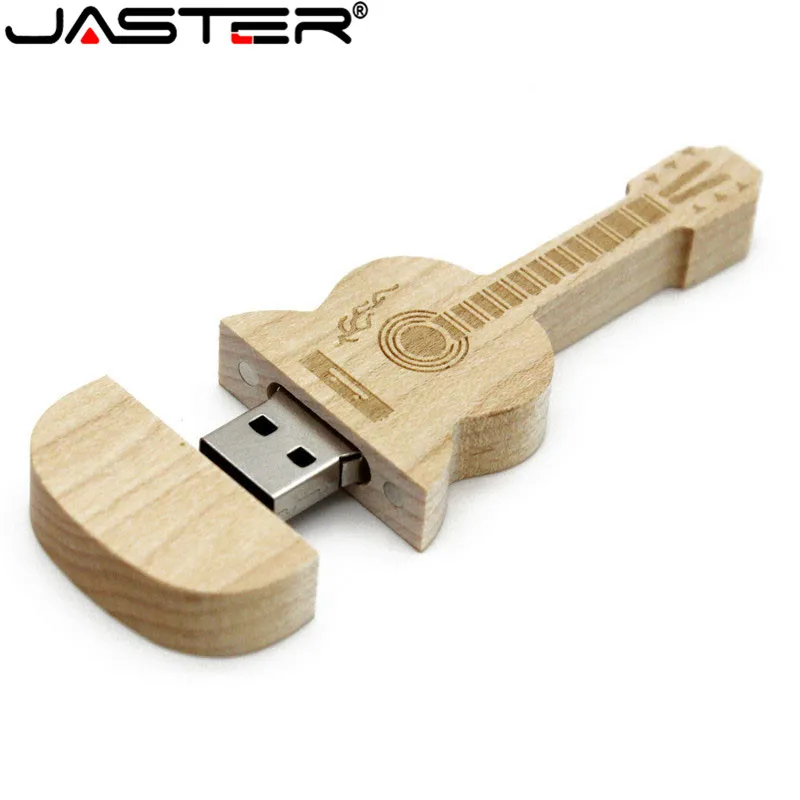 JASTER(более 10 шт бесплатный логотип) гитара в форме ручки привода деревянная музыка usb флэш-накопитель карта памяти Флешка 4 ГБ 8 г 16 ГБ 32 ГБ 64 ГБ